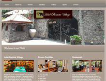 Tablet Screenshot of hotelbentotavillage.com